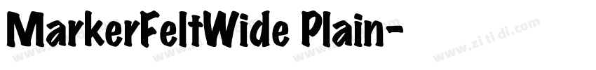 MarkerFeltWide Plain字体转换